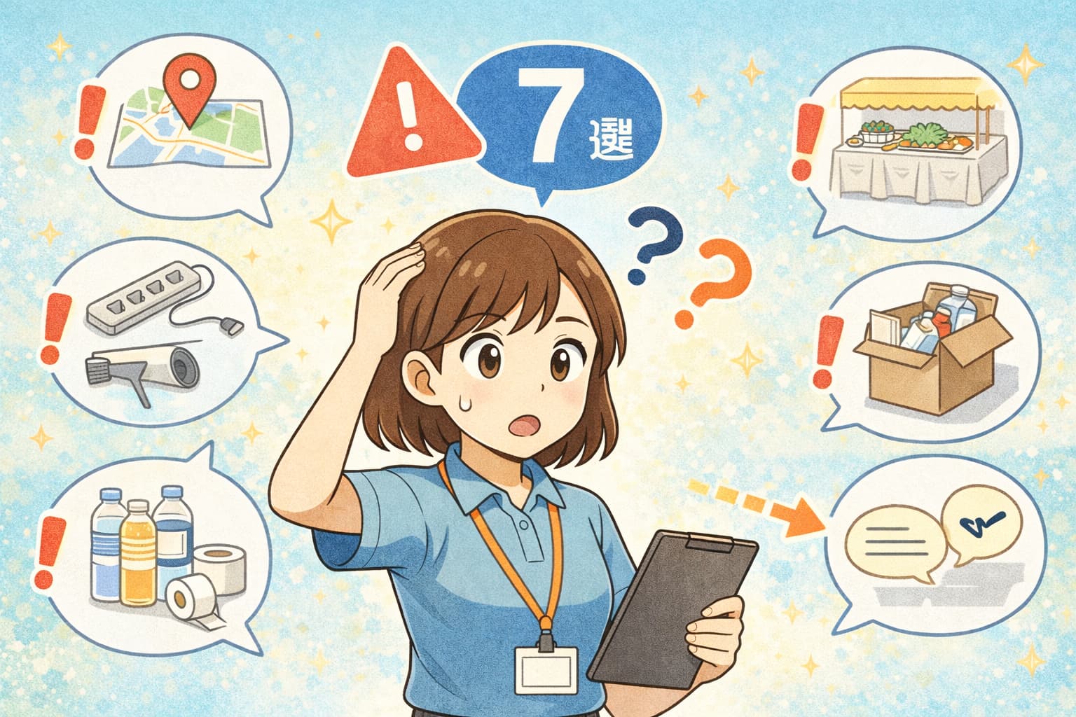 イベント準備で見落としがちなポイント7選|直前で慌てないために